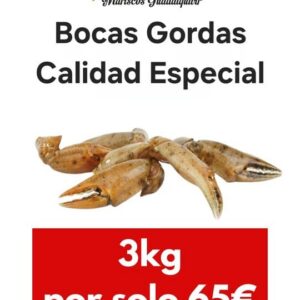 PACK 3KG BOCAS GORDAS CALIDAD ESPECIAL